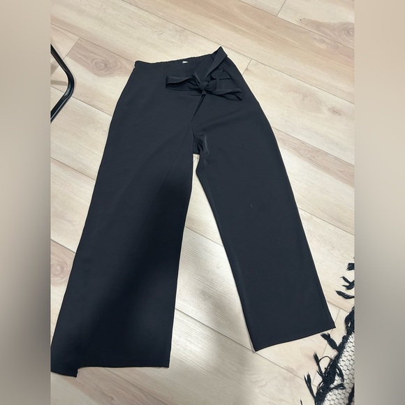 HALARA Pants - HALARA Black Wide-Leg Pants size m